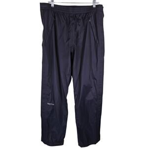 Marmot Athletic Packable Sealed Rainwear Golfing Hiking Camping Black Pants XL